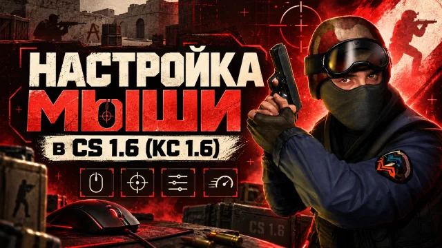 Мышь в CS 1.6: чувствительность, DPI и последовательная настройка
