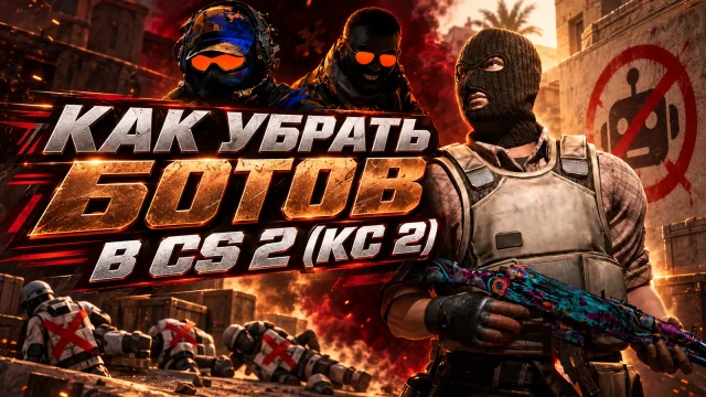 Как убрать ботов из тренировки CS 2