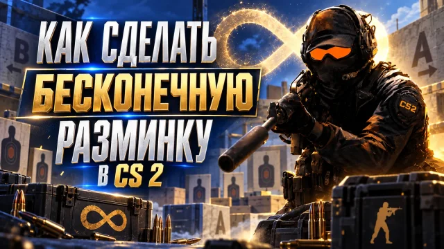Бесконечная разминка в CS 2: пауза таймера и остановка