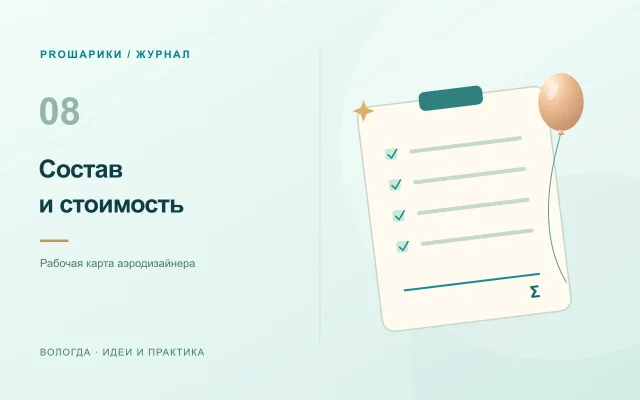 Карта состава композиции: понятный расчёт каждого элемента