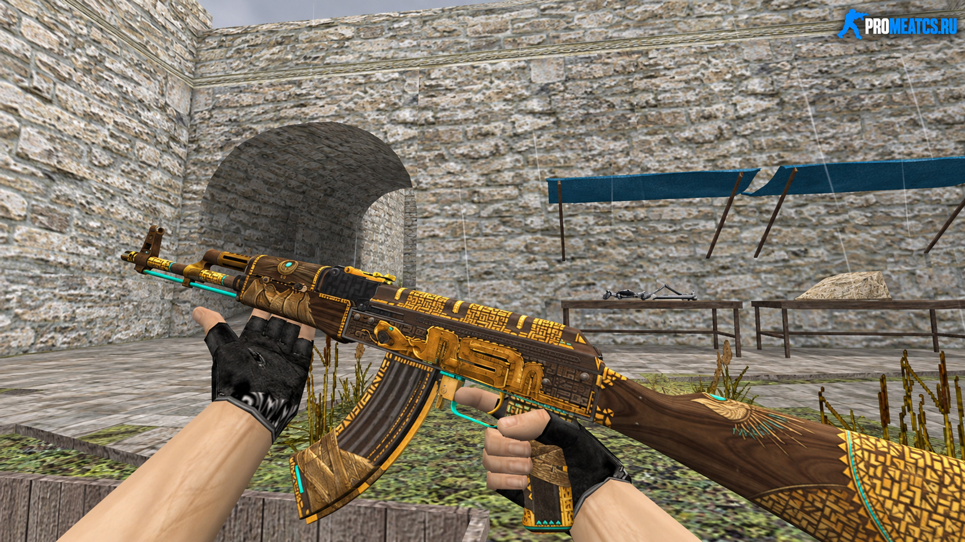 Скин «АК-47 - Treasure Hunter» из Standoff 2 для CS 1.6