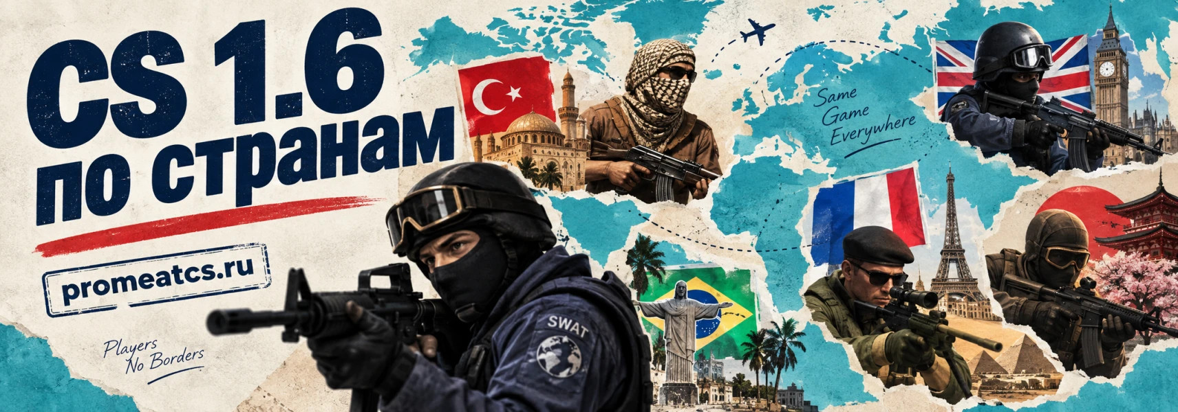 CS 1.6 по странам
