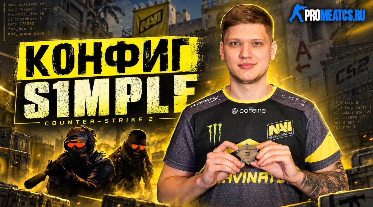 Конфиг S1mple для CS 2 (КС 2)