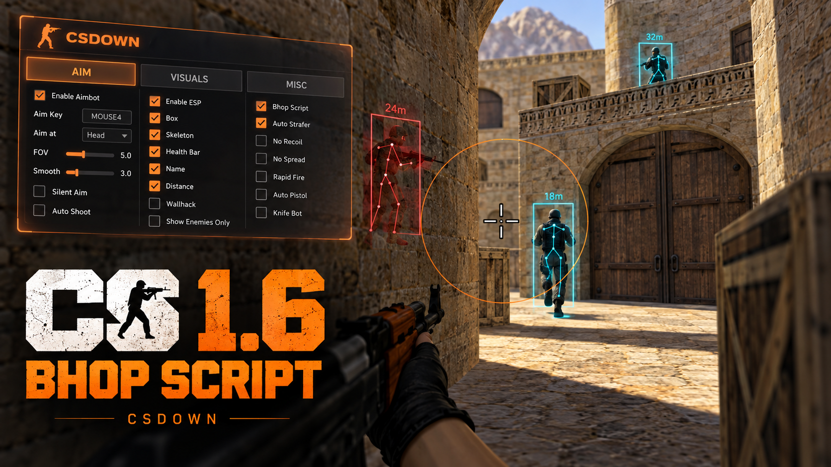 CS 1.6 Bhop Script — версия с акцентом на прыжки