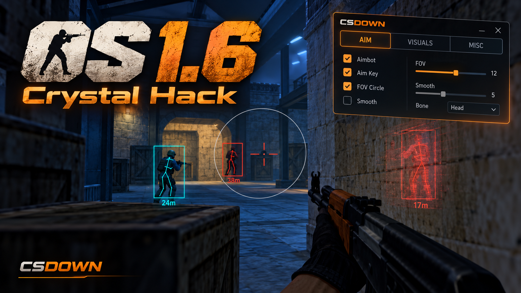 CS 1.6 Crystal Hack — Коготь и Огненный змей