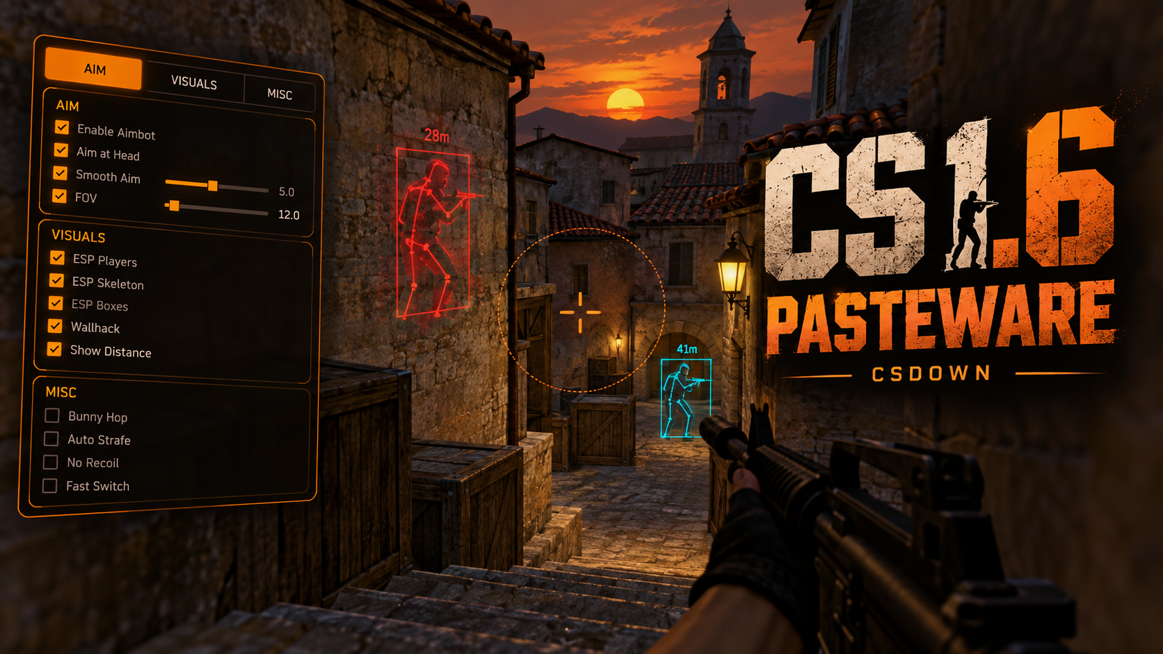 CS 1.6 Pasteware — Фальшион и контрастные модели