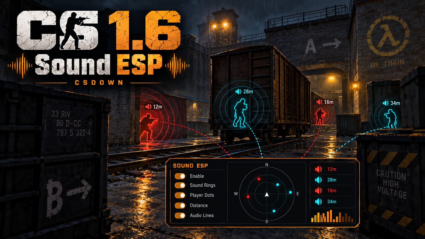 CS 1.6 Sound ESP — звуковая тема и яркий арсенал