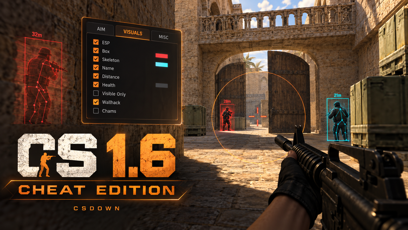 CS 1.6 Ultraviolet Pack — парные ножи и Скоростной зверь