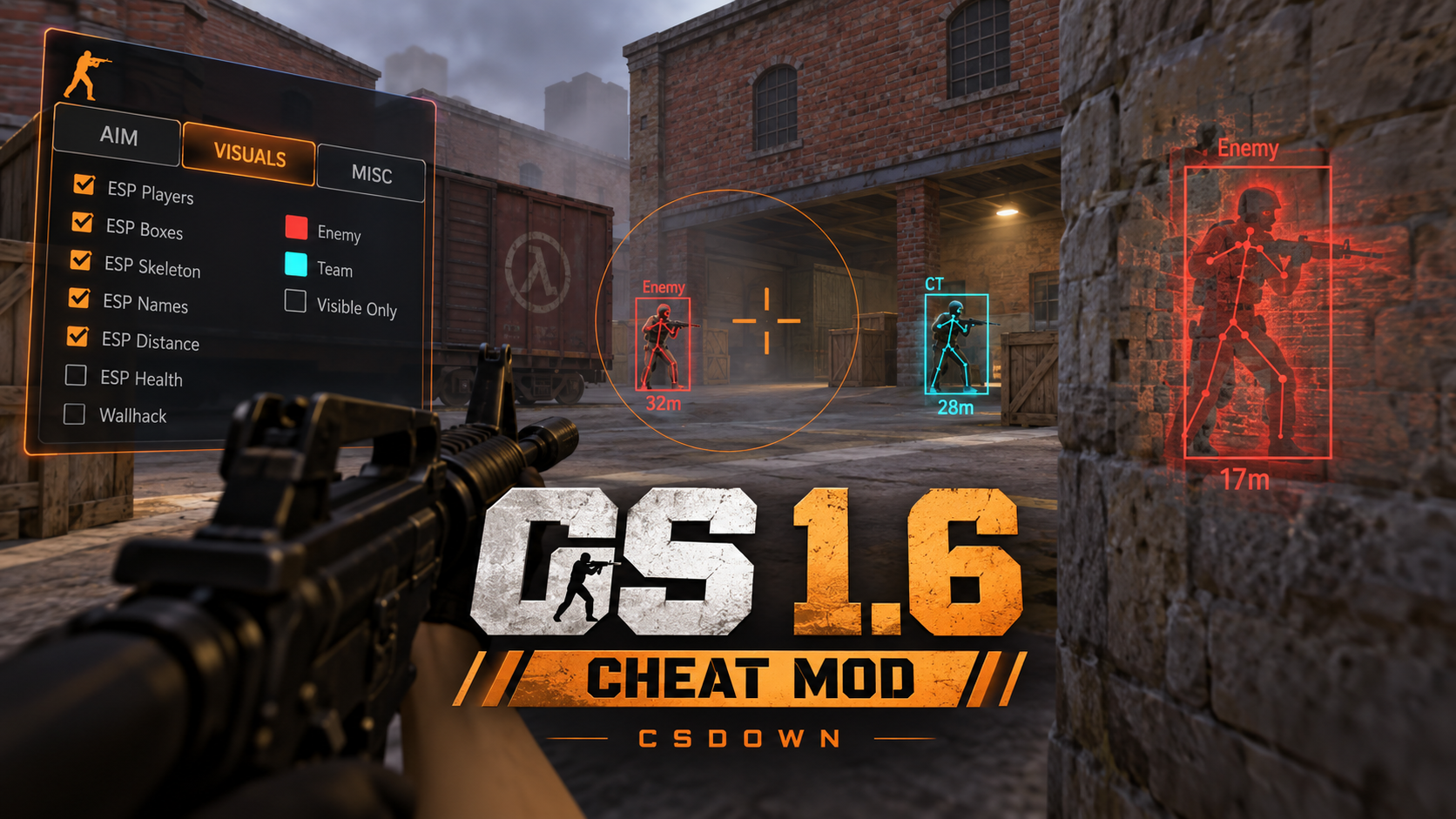 CS 1.6 Upyr Mod — бабочка Кровавая паутина и Nuclear