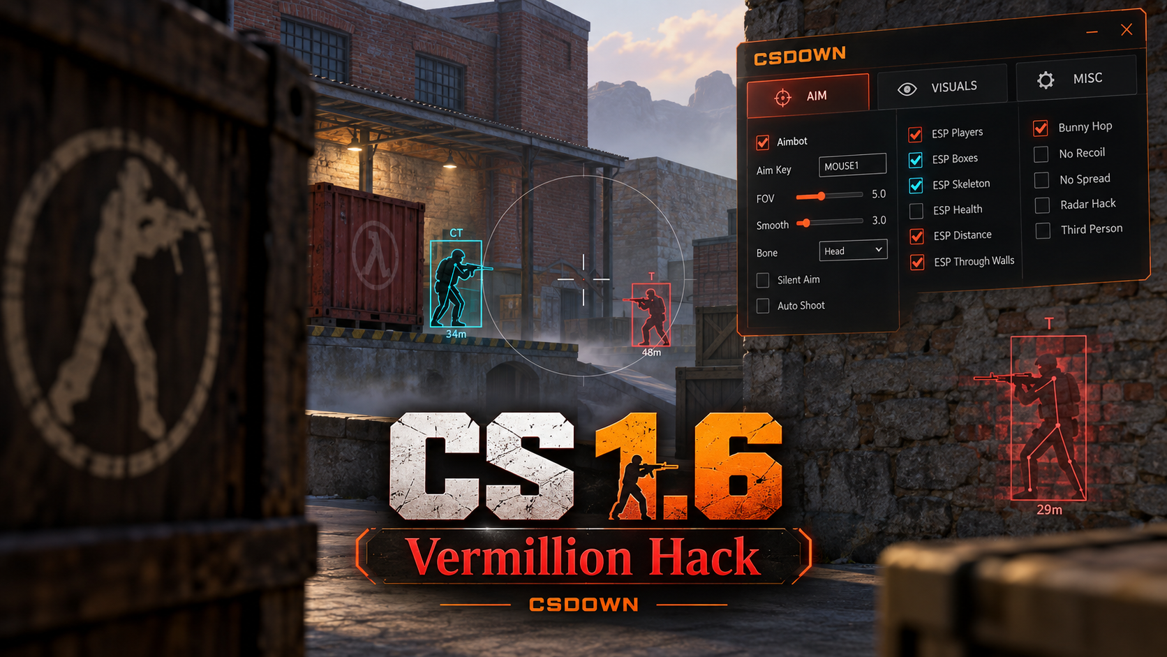 CS 1.6 Vermillion Hack — Лава и Золотая спираль