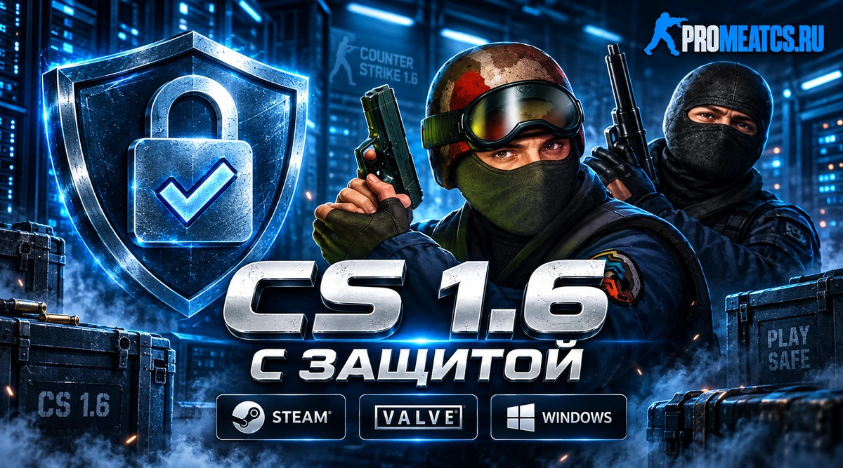 CS 1.6 (КС 1.6) с защитой