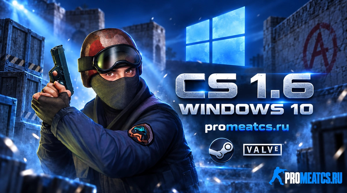 CS 1.6 на Windows 10 - КС 1.6 для Виндоус 10