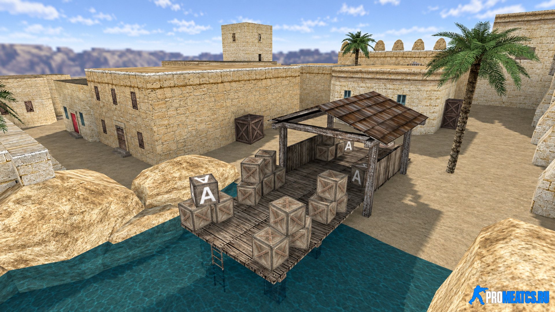 Карта «de_sultan» для CS 1.6
