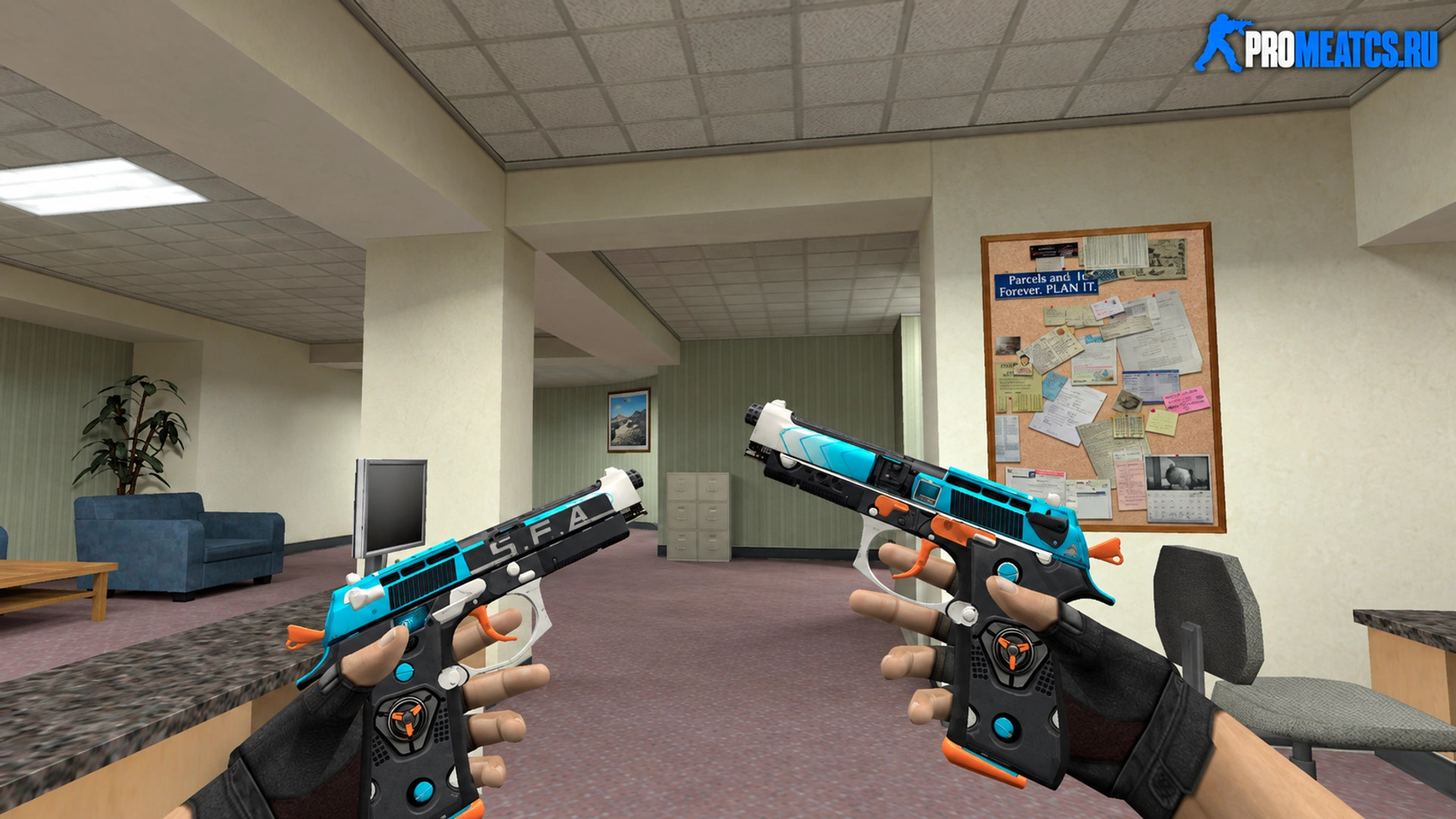 Модель Dual Berettas Счастливый запуск для CS 1.6