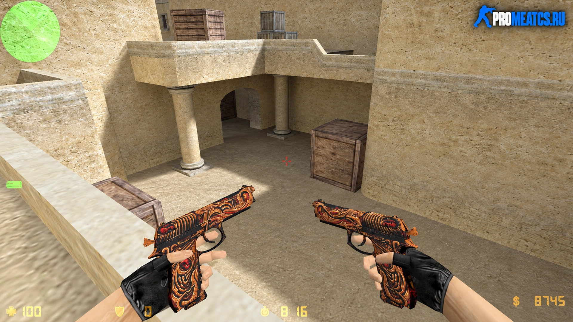 Модель Dual Berettas Сухостой для CS 1.6