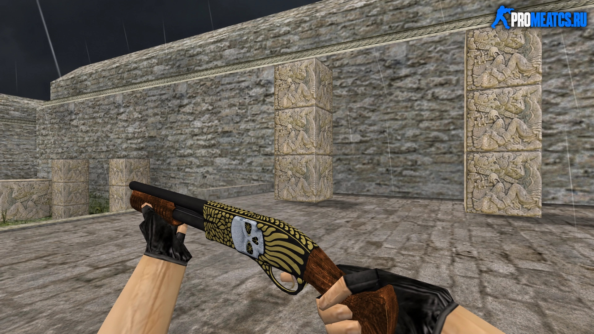Модель HD Sawed-Off «Yorick» с анимацией осмотра для CS 1.6 — скриншот 1