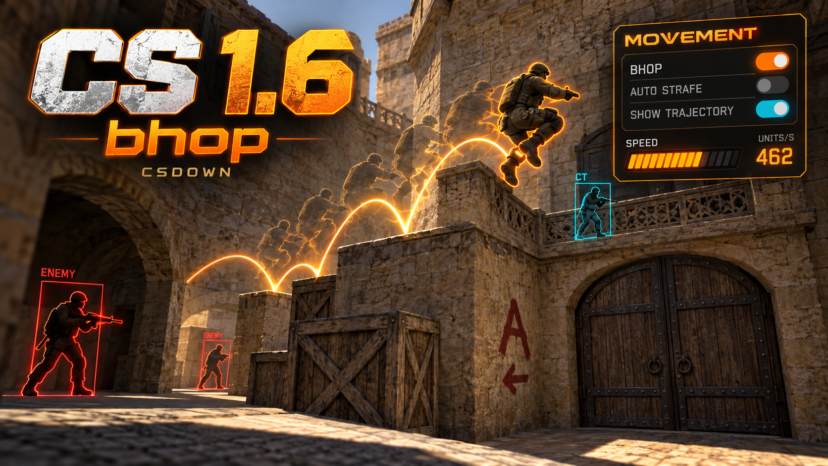 CS 1.6 Bhop — подборка для любителей прыжковых карт — скриншот 1