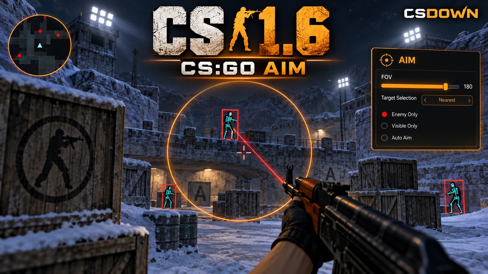 CS 1.6 GO AIM — Топливный инжектор и Neon Electro — скриншот 1