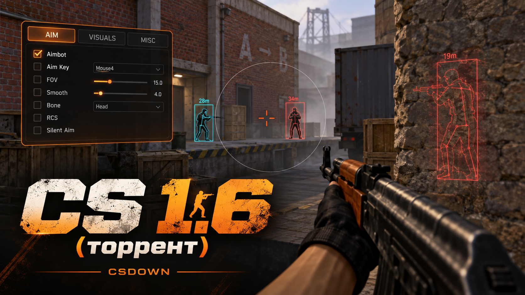 CS 1.6 Cosmic Torrent — Лапки и космический арсенал — скриншот 1