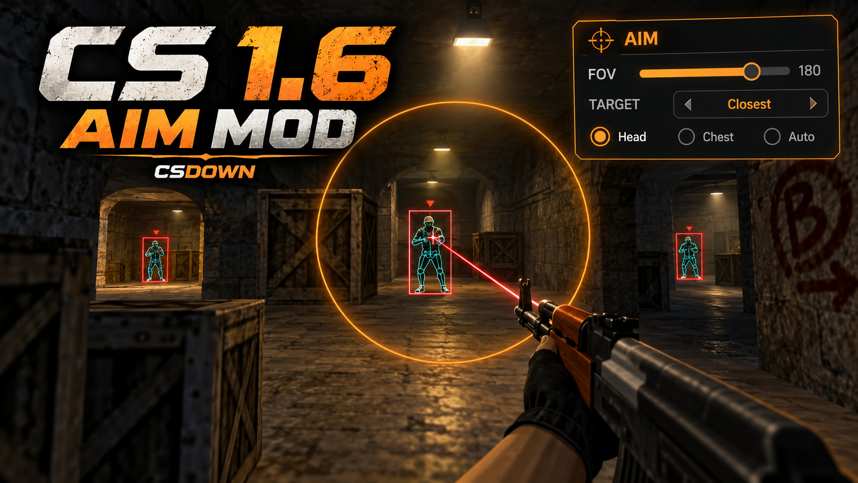 CS 1.6 AIM Anubis — M9 Пустынный повстанец — скриншот 1