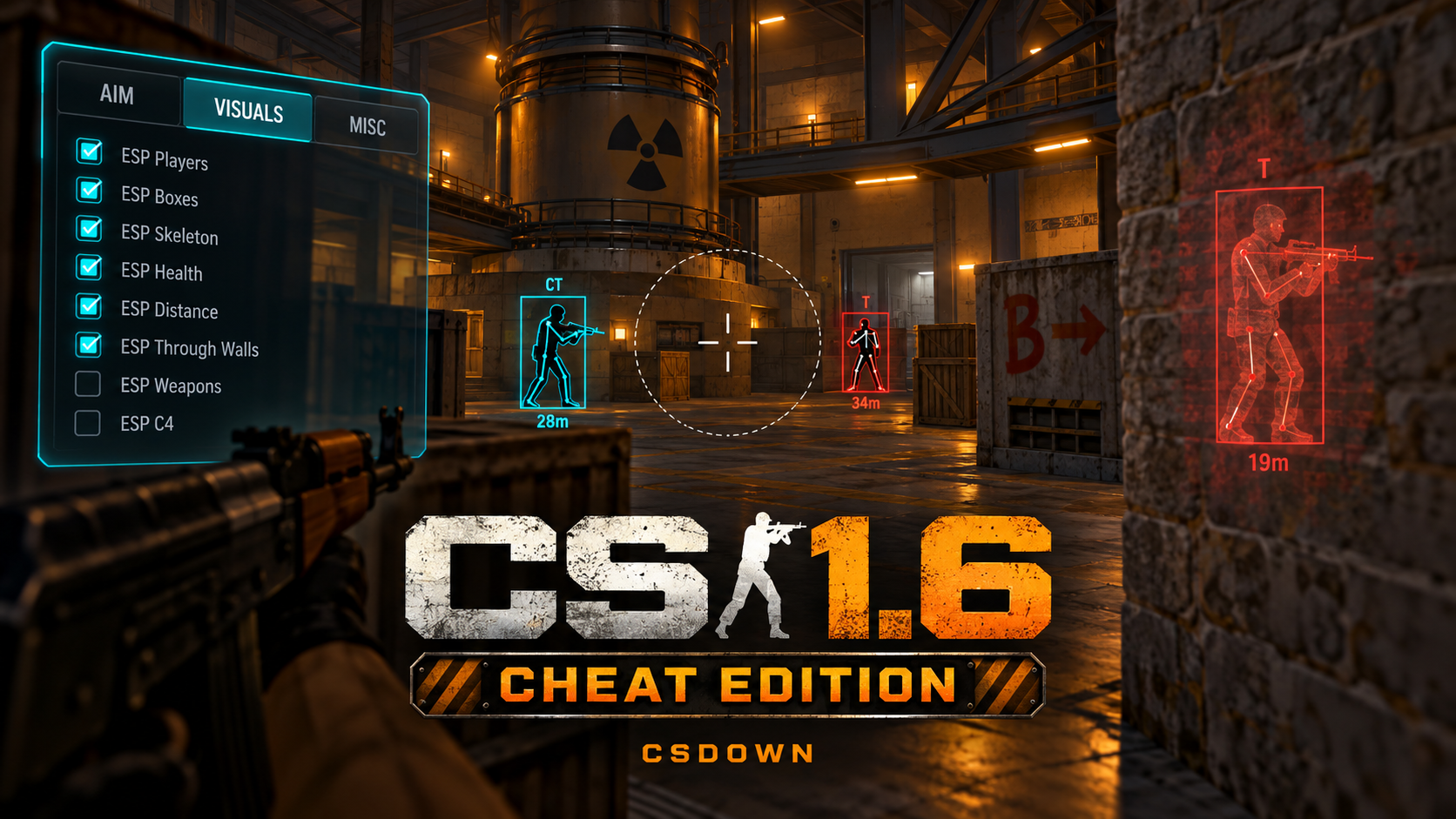CS 1.6 Gradient Pack — медвежий нож и Снежный вихрь — скриншот 1