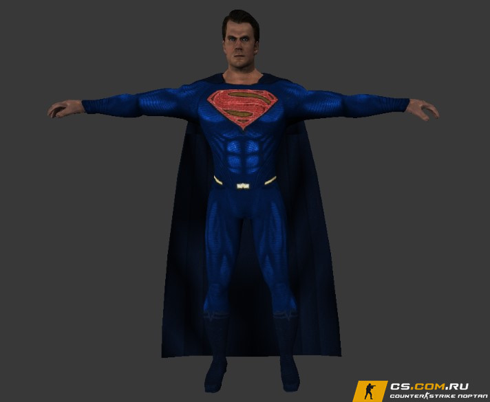 Мужская модель «Superman» для CS 1.6 — скриншот 1