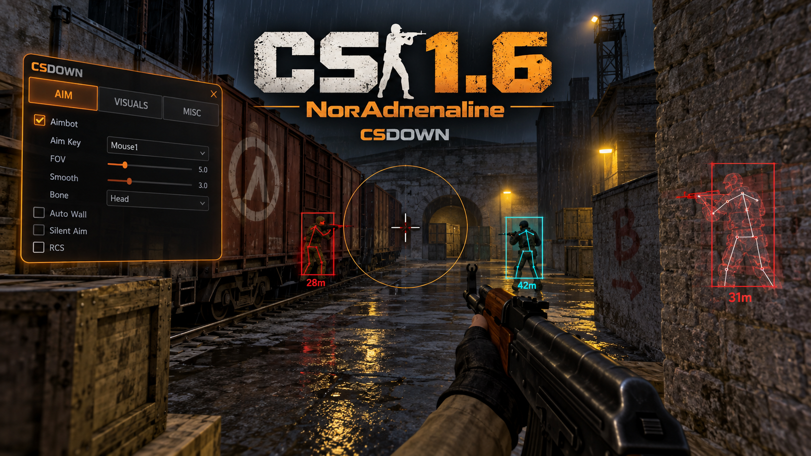 CS 1.6 NorAdrenaline — Зуб тигра и Next Technology — скриншот 1
