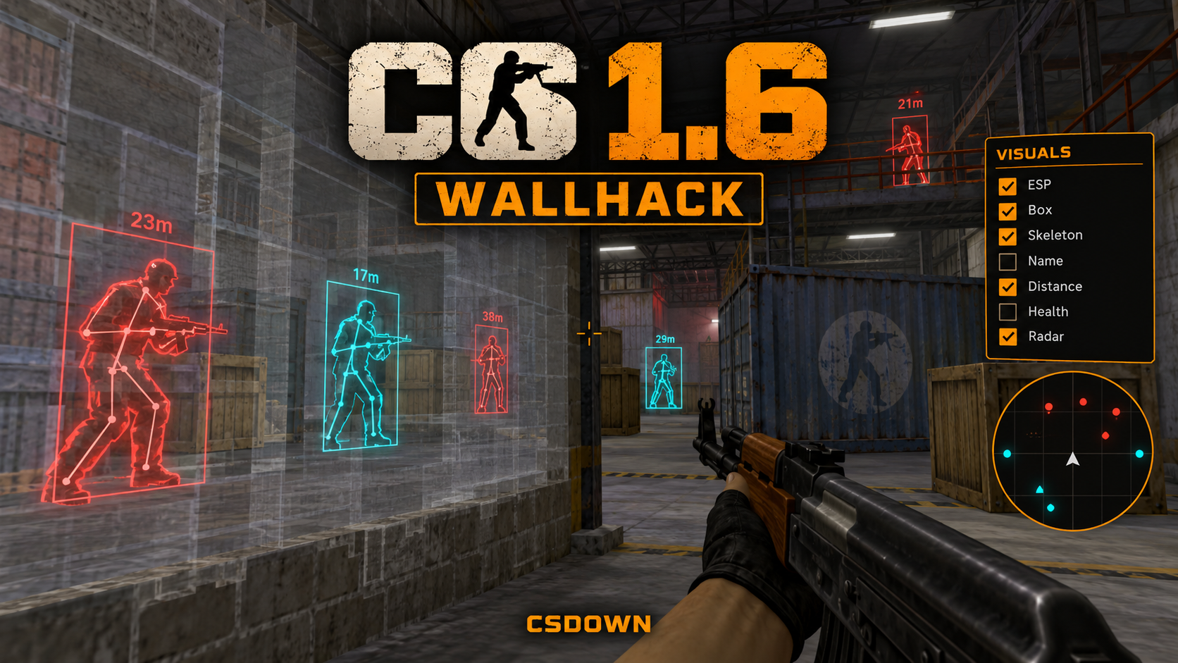 CS 1.6 WH Anubis — Коготь Vanilla и Hot Lava — скриншот 1