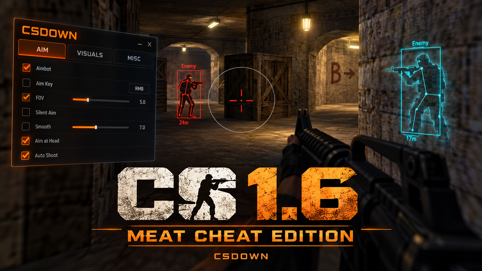 CS 1.6 Meat Arsenal — M9 Автотроника и Upyr — скриншот 1
