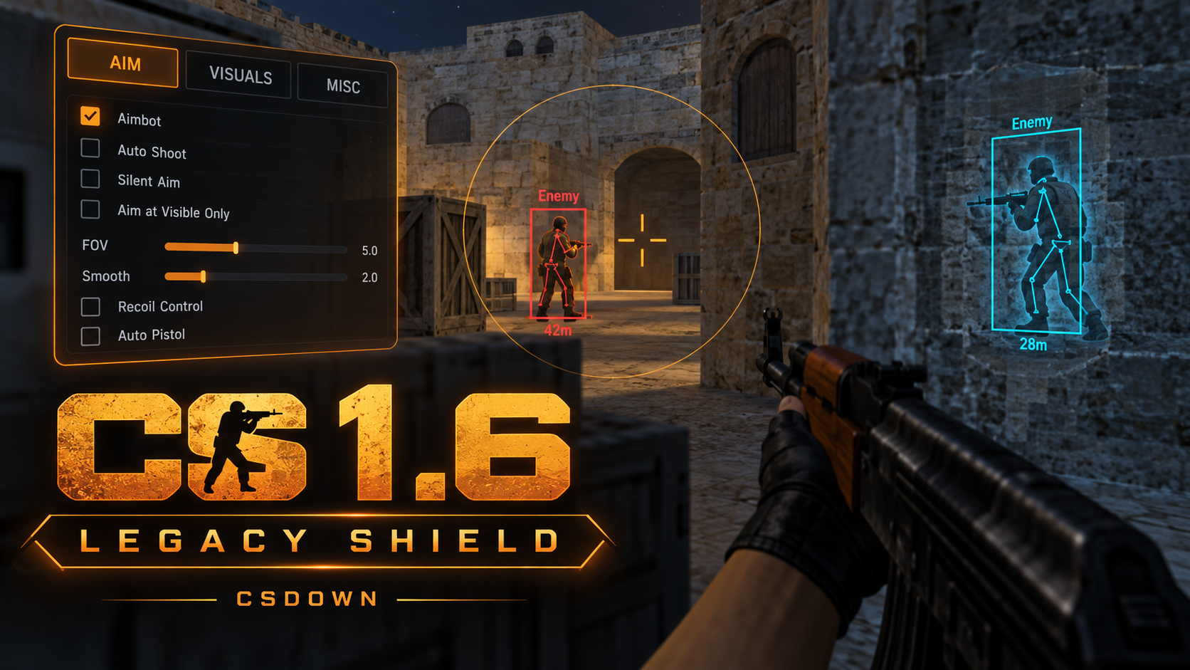 CS 1.6 Antiban Classic — вариант со стандартным оформлением — скриншот 1