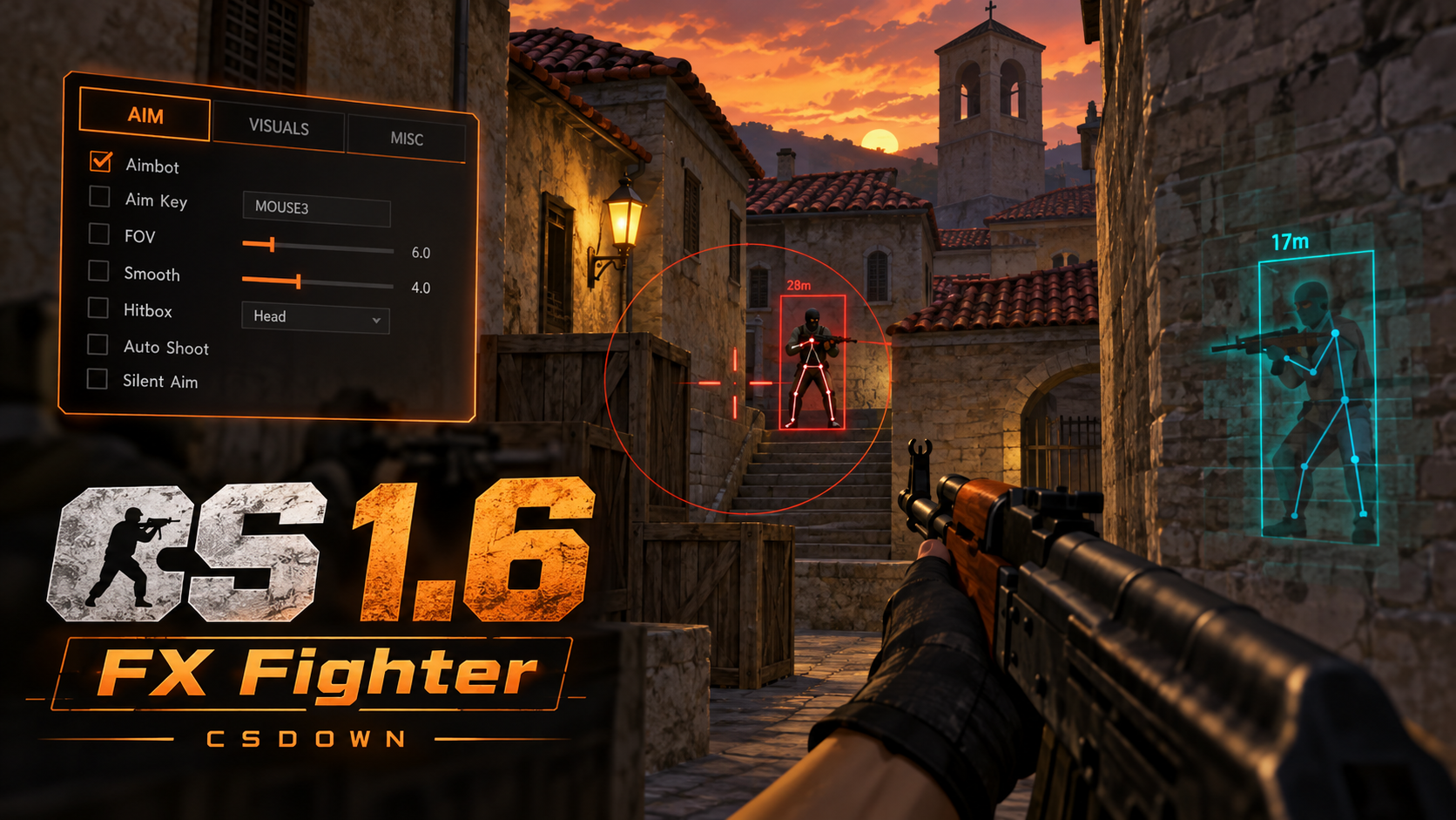CS 1.6 FX Fighter — набор модулей и M4A1 OPTIMUS — скриншот 1