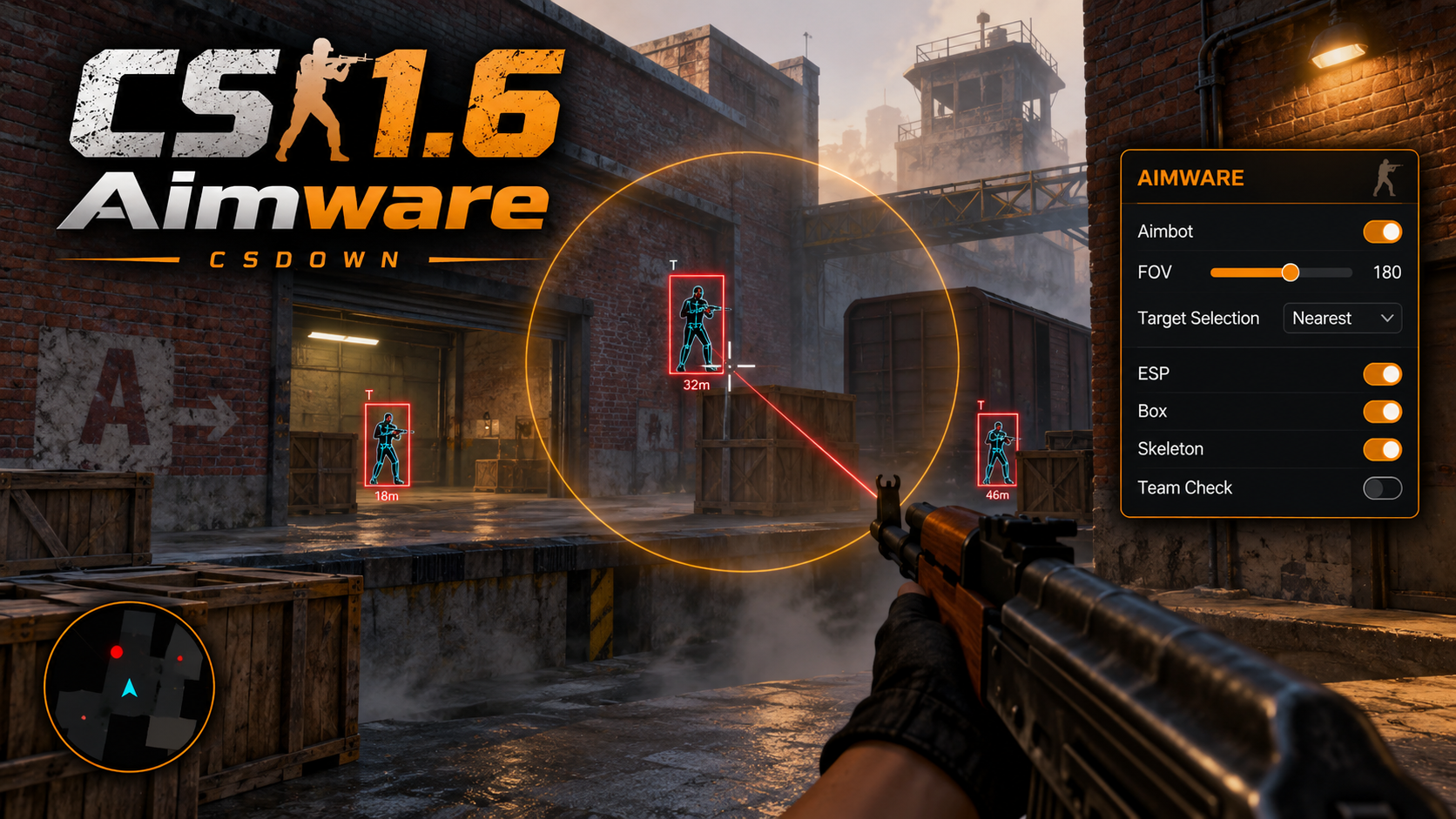 CS 1.6 Aimware — «Падение Икара» и керамбит «Автотроника» — скриншот 1