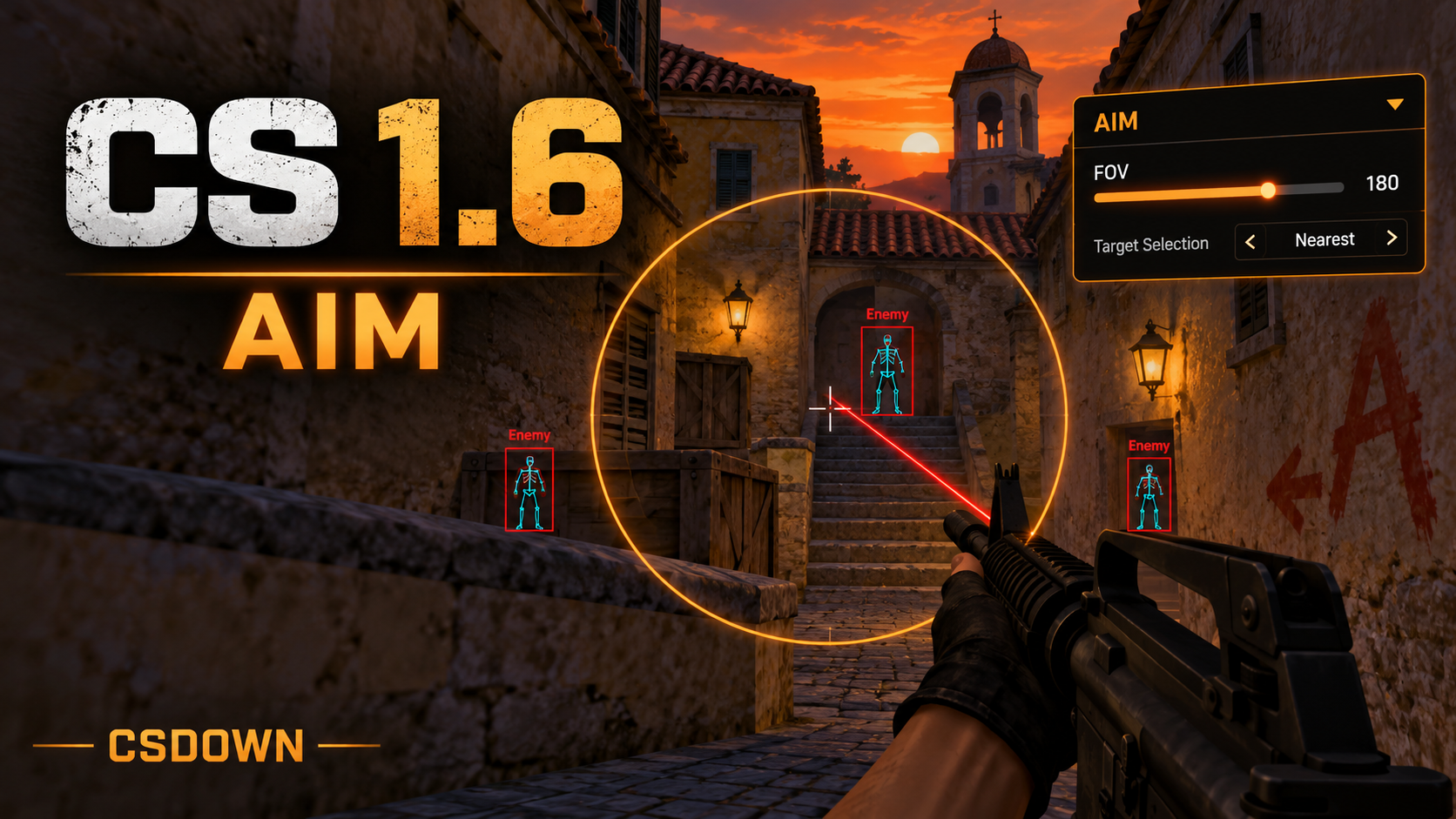 CS 1.6 AIM Classic Hands — новые пушки и привычные руки — скриншот 1