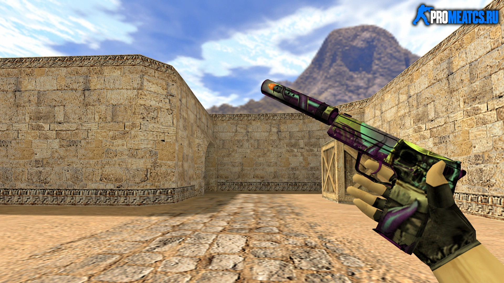 Модель USP Пустошь для CS 1.6 — скриншот 1