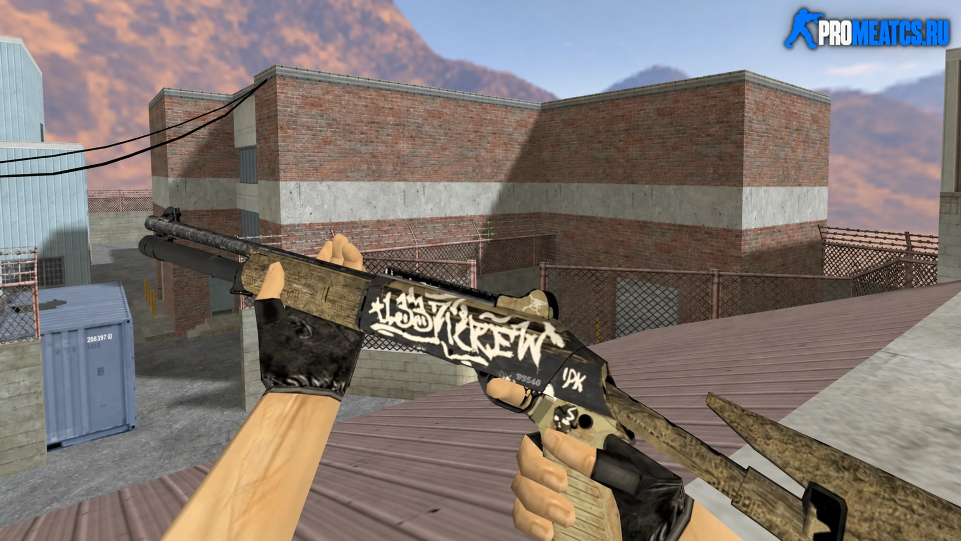 Модель XM1014 «Wasteland Rebel» с анимацией осмотра для CS 1.6 — скриншот 1