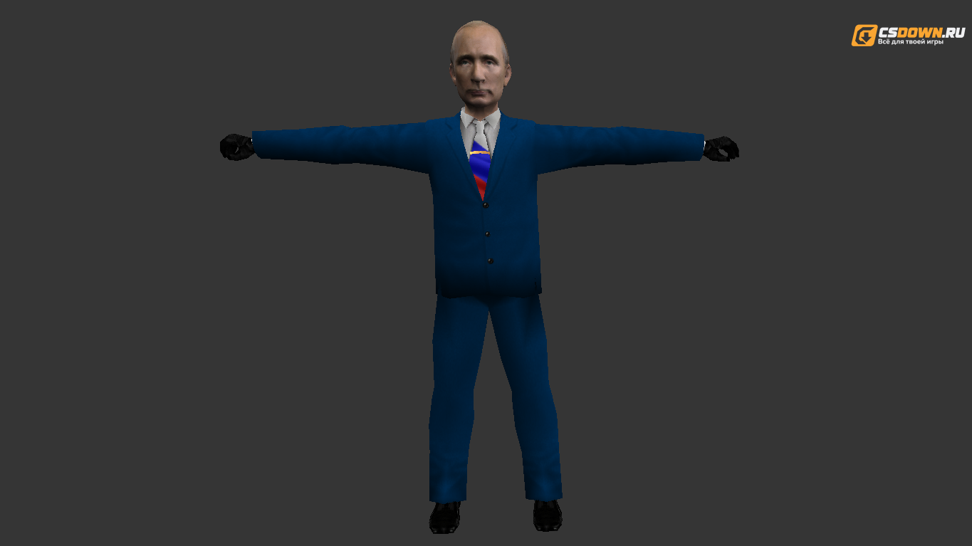Мужская модель «Путин» для CS 1.6 — скриншот 1