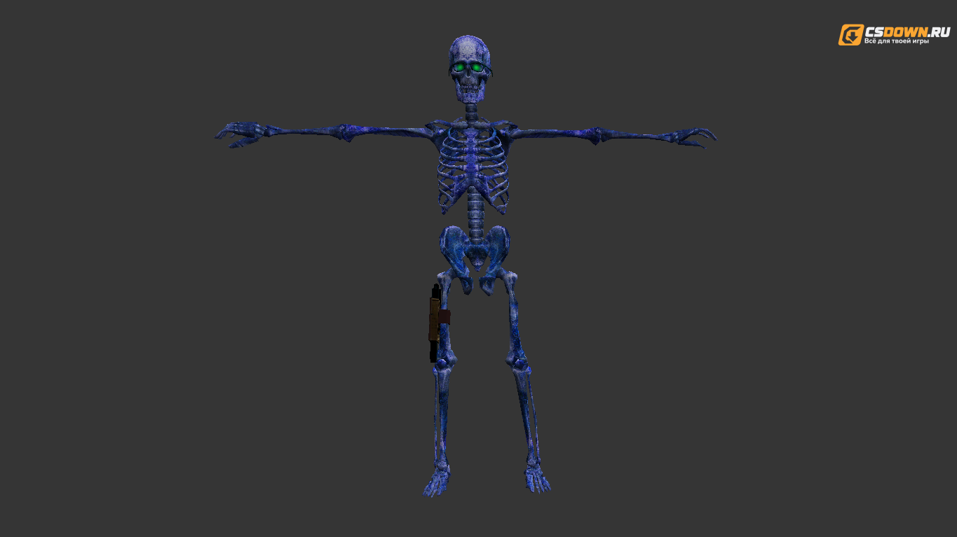 Мужская модель «Skeleton» для CS 1.6 — скриншот 1