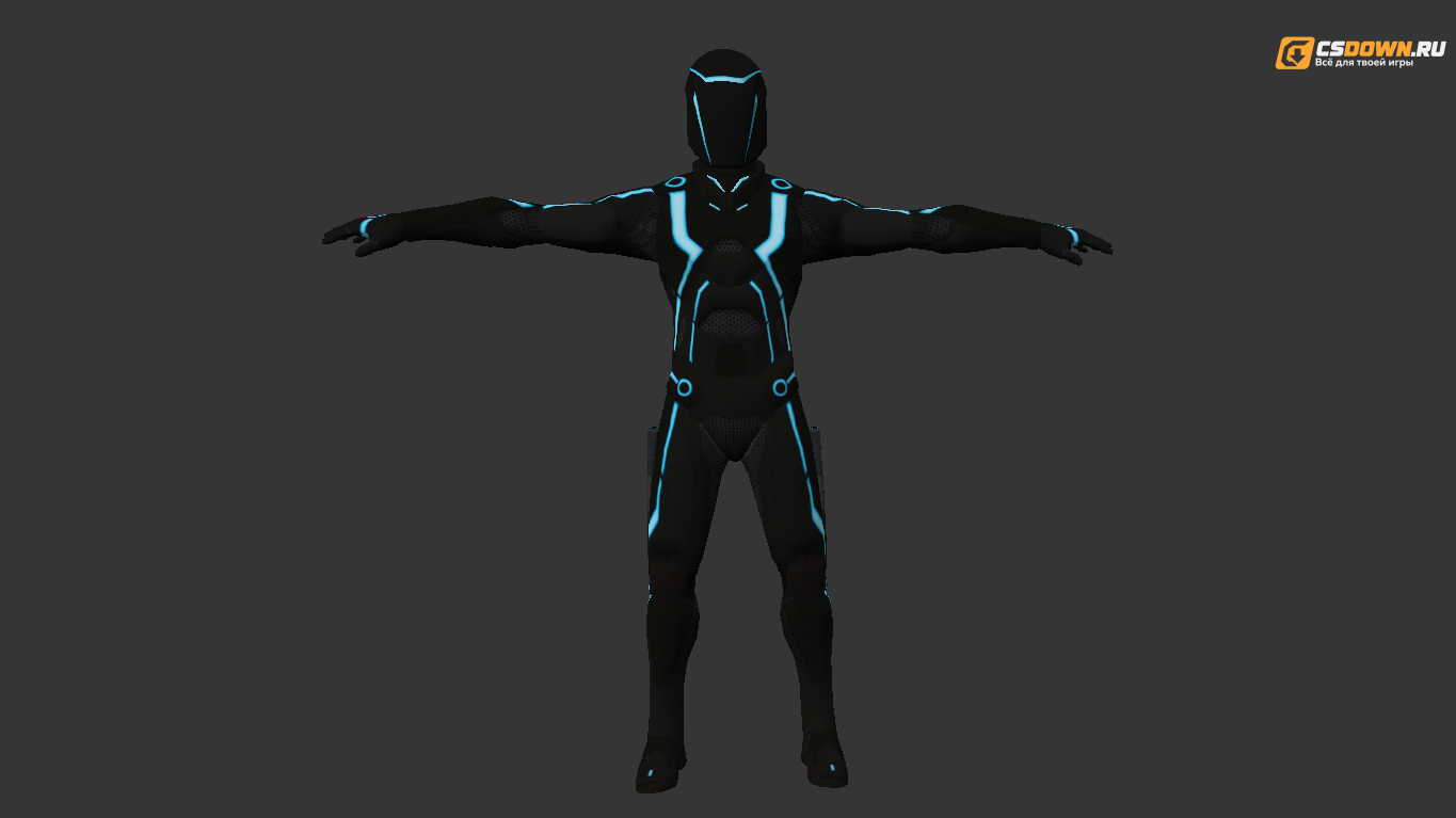 Мужская модель «Tron» для CS 1.6 — скриншот 1