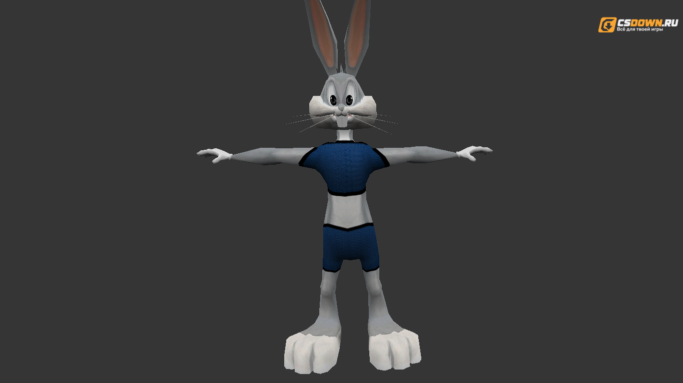 Мужская модель «Bugs Bunny» для CS 1.6 — скриншот 1