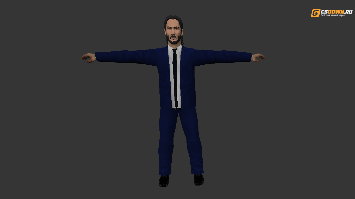 Модель «John Wick в синем костюме» для CS 1.6 — скриншот 1