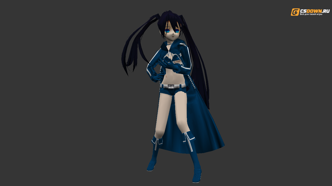 Женская модель «Black Rock Shooter» для CS 1.6 — скриншот 1
