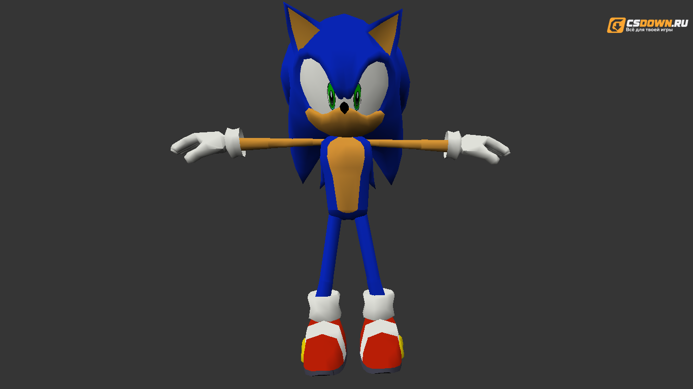 Мужская модель «Sonic» для CS 1.6 — скриншот 1