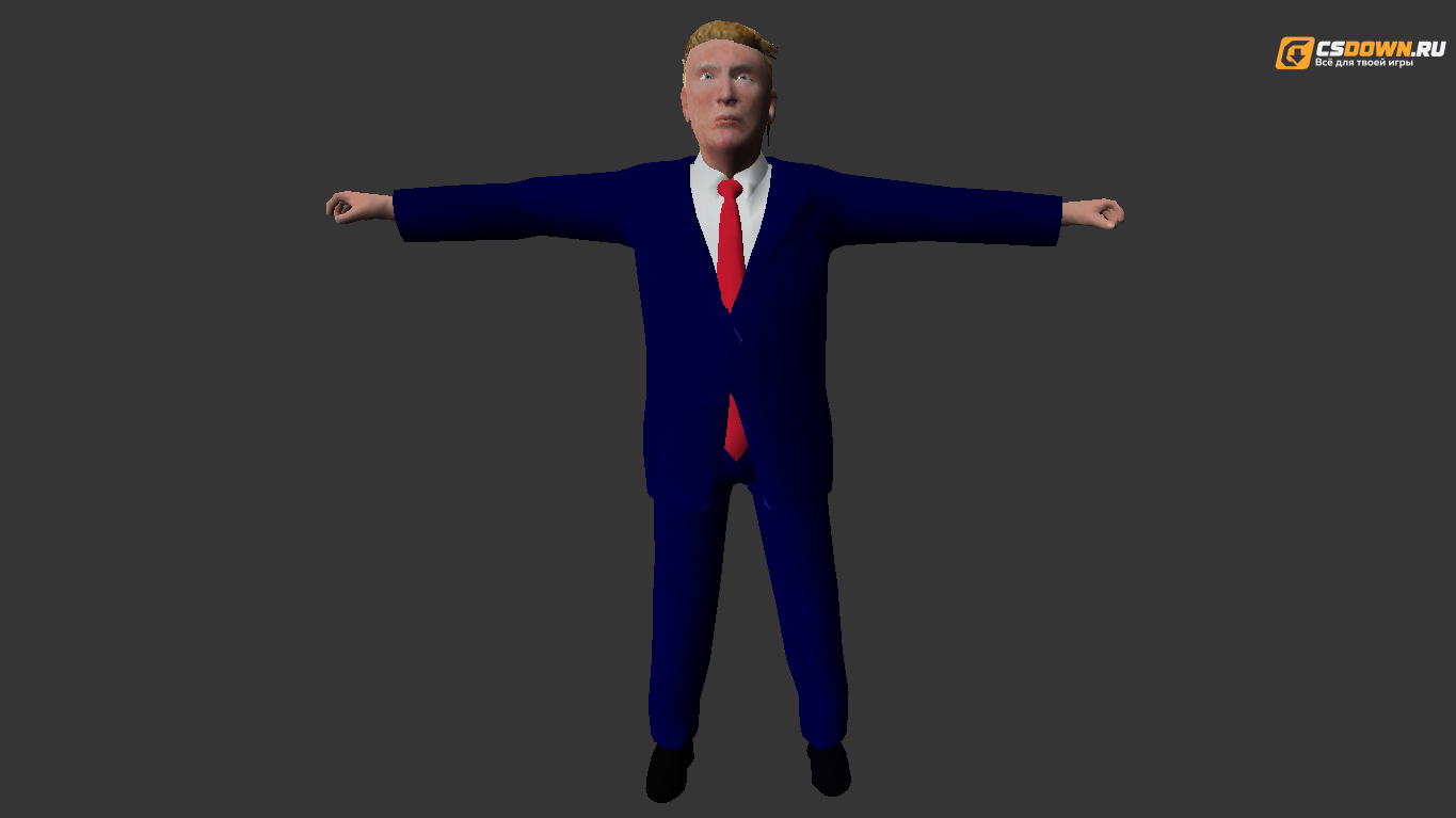 Мужская модель «Трамп» для CS 1.6 — скриншот 1