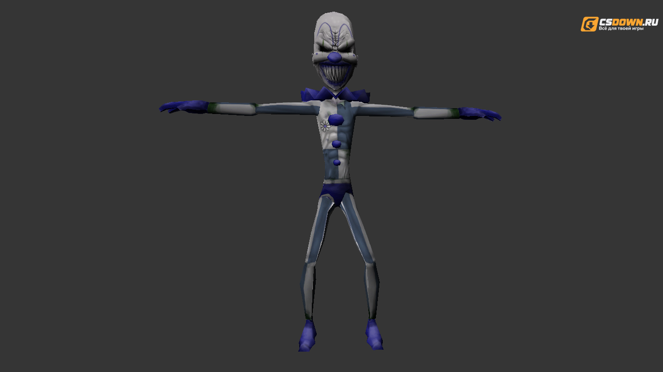 Мужская модель «Scary Clown» для CS 1.6 — скриншот 1