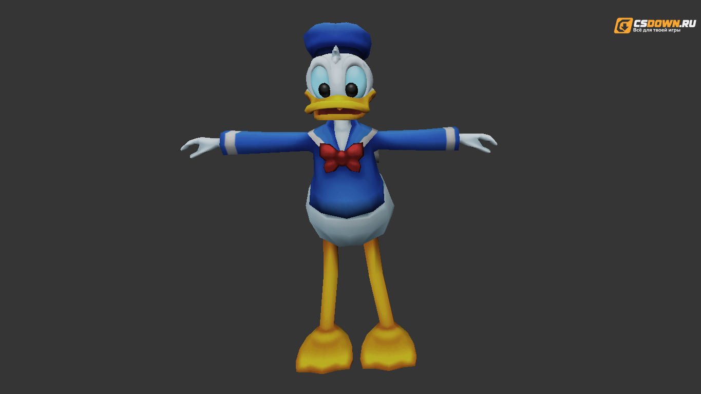 Мужская модель «Donald Duck» для CS 1.6 — скриншот 1
