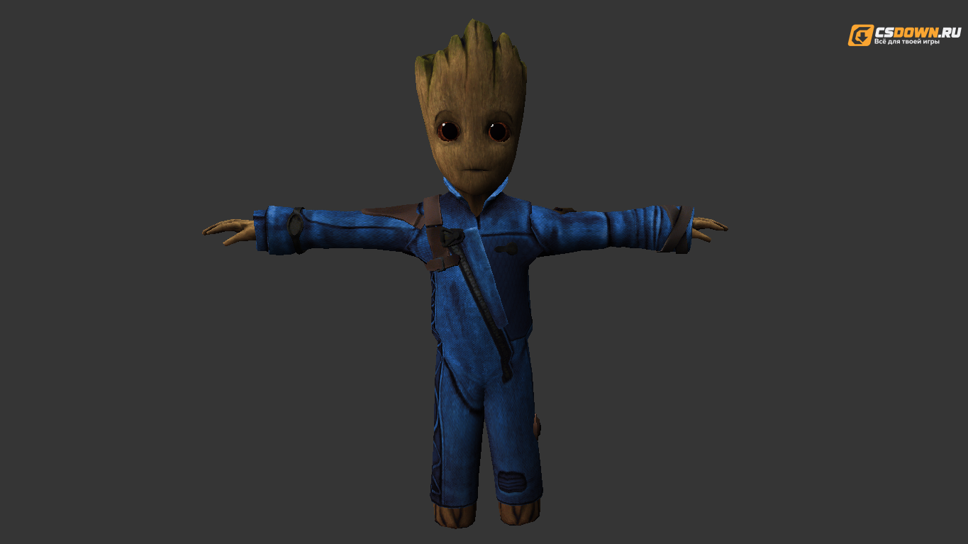Мужская модель «Baby Groot» для CS 1.6 — скриншот 1