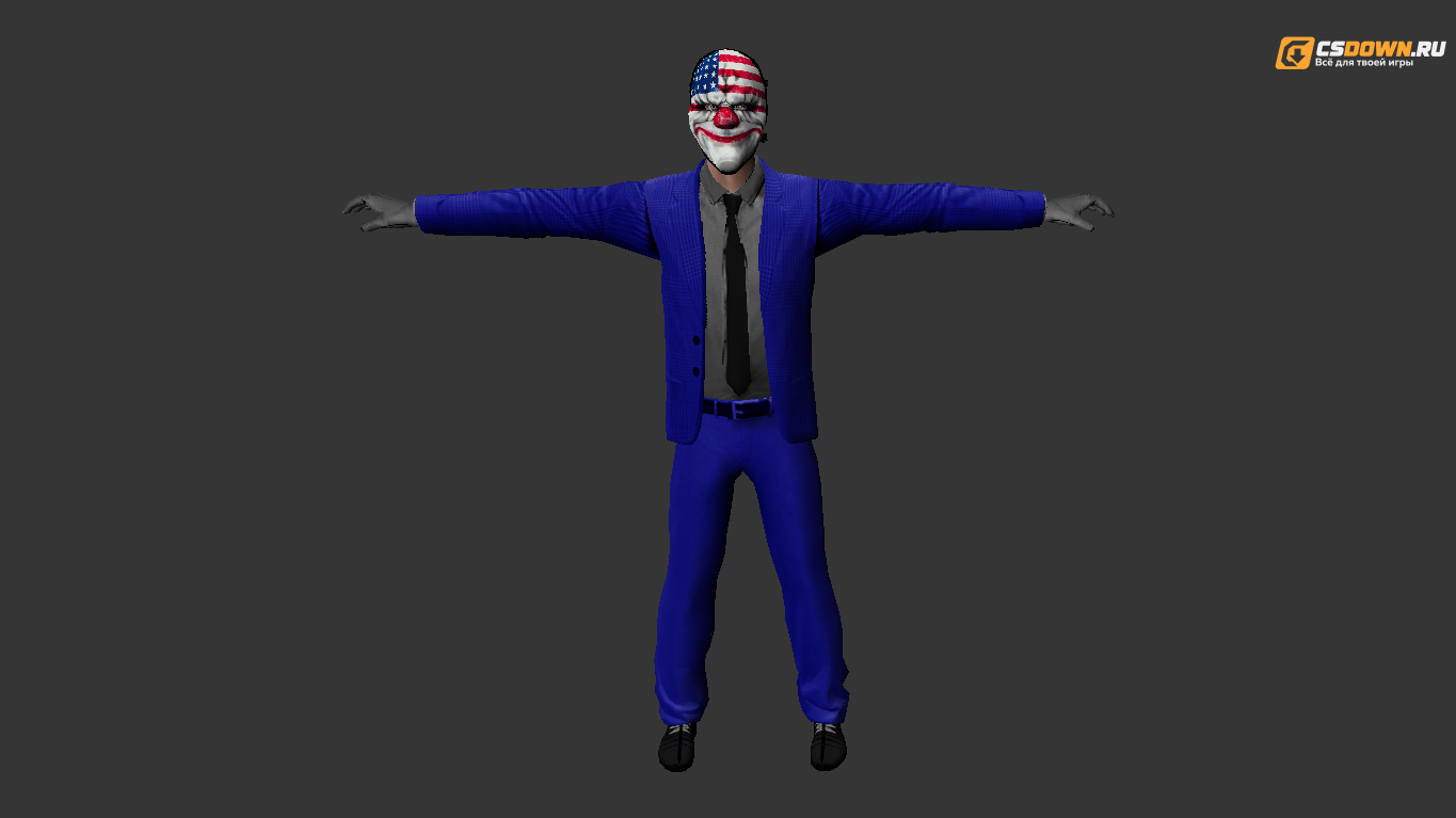 Модель Clown в деловом костюме для CS 1.6 — скриншот 1
