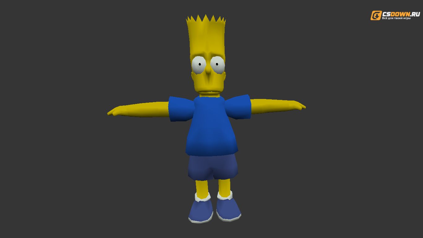 Мужская модель «Bart» для CS 1.6 — скриншот 1