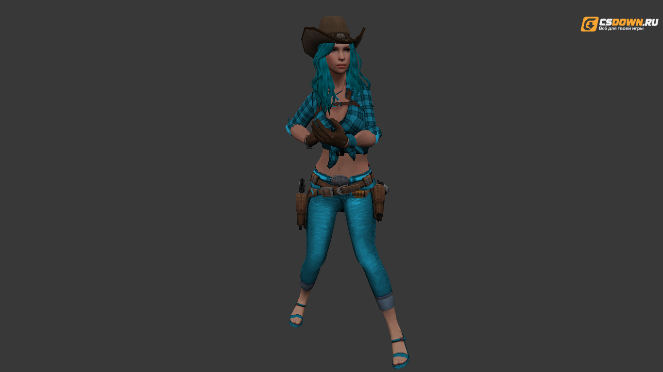 Женская модель «Cowgirl» для CS 1.6 — скриншот 1