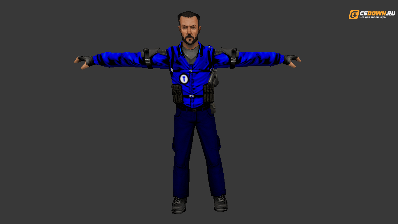 Мужская модель «Trevor» для CS 1.6 — скриншот 1